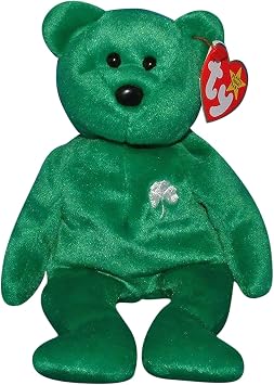 BEANIE BABIES Erin The Irish Bear - Ty Beanie Baby