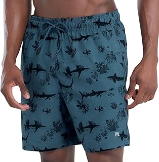 Short Praia Masculino Mash Bermuda Dryfit Elastano Tubarão