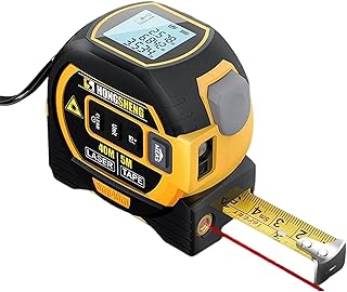 3-in-1 Infrared Laser Tape Measure, Handheld Electronic Digital Tape Measure with Led Display, Portable 40M/60M Laser Rangefinder and 5M Tape