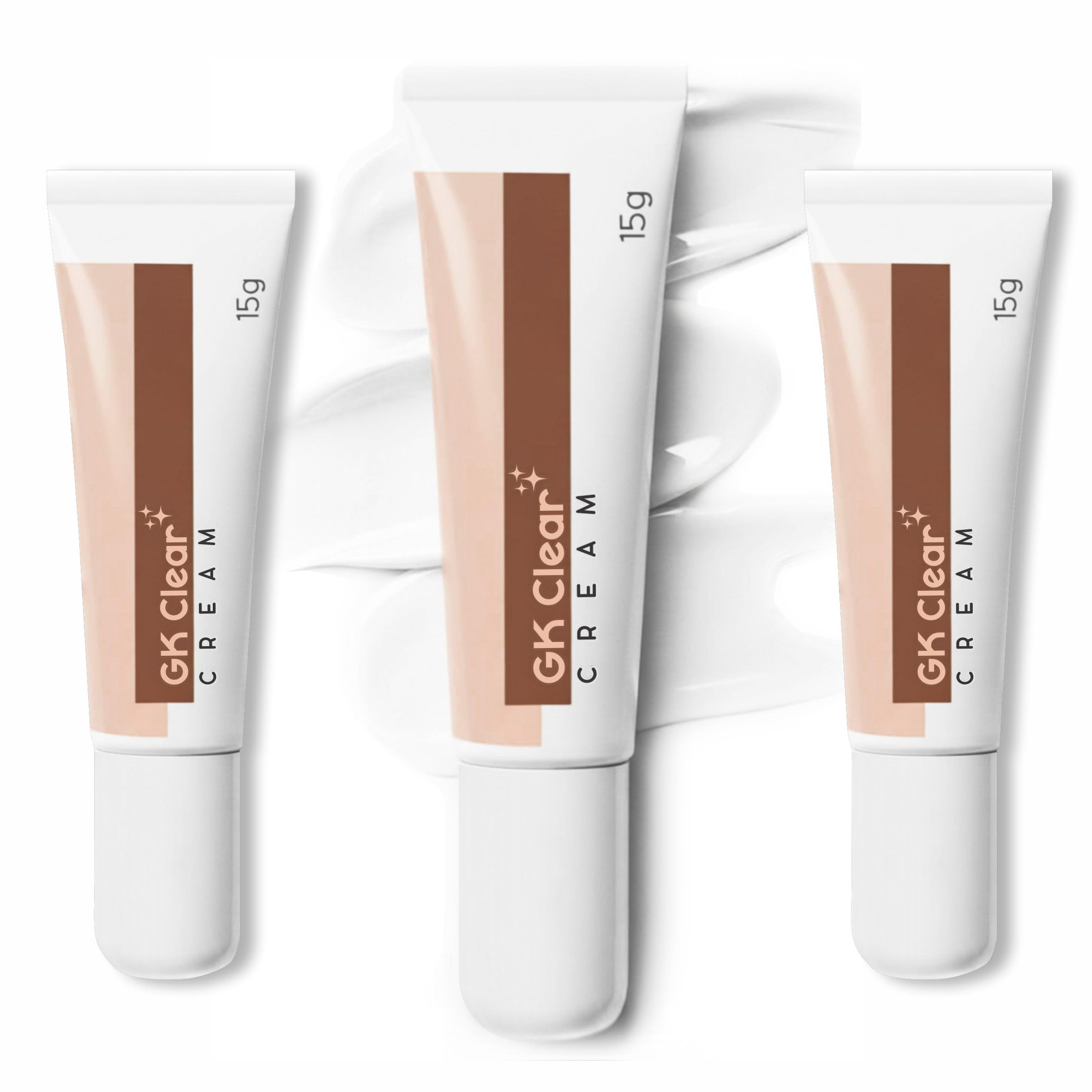 GK Clear Kojic Acid & Glycolic Acid Skin Brightening Cream – 15g (Pack of 3) | Supports Skin Tone Balance, Targets Dark Spots & Uneven Texture | Suitable for All Skin Types