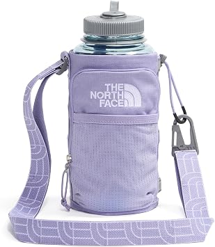 The North Face Borealis Water Bottle Holder - Adjustable Strap, Water-Repellent Finish, External Pocket with Key Hook, Pale Plum Light Heather/Pale Plum, One Size