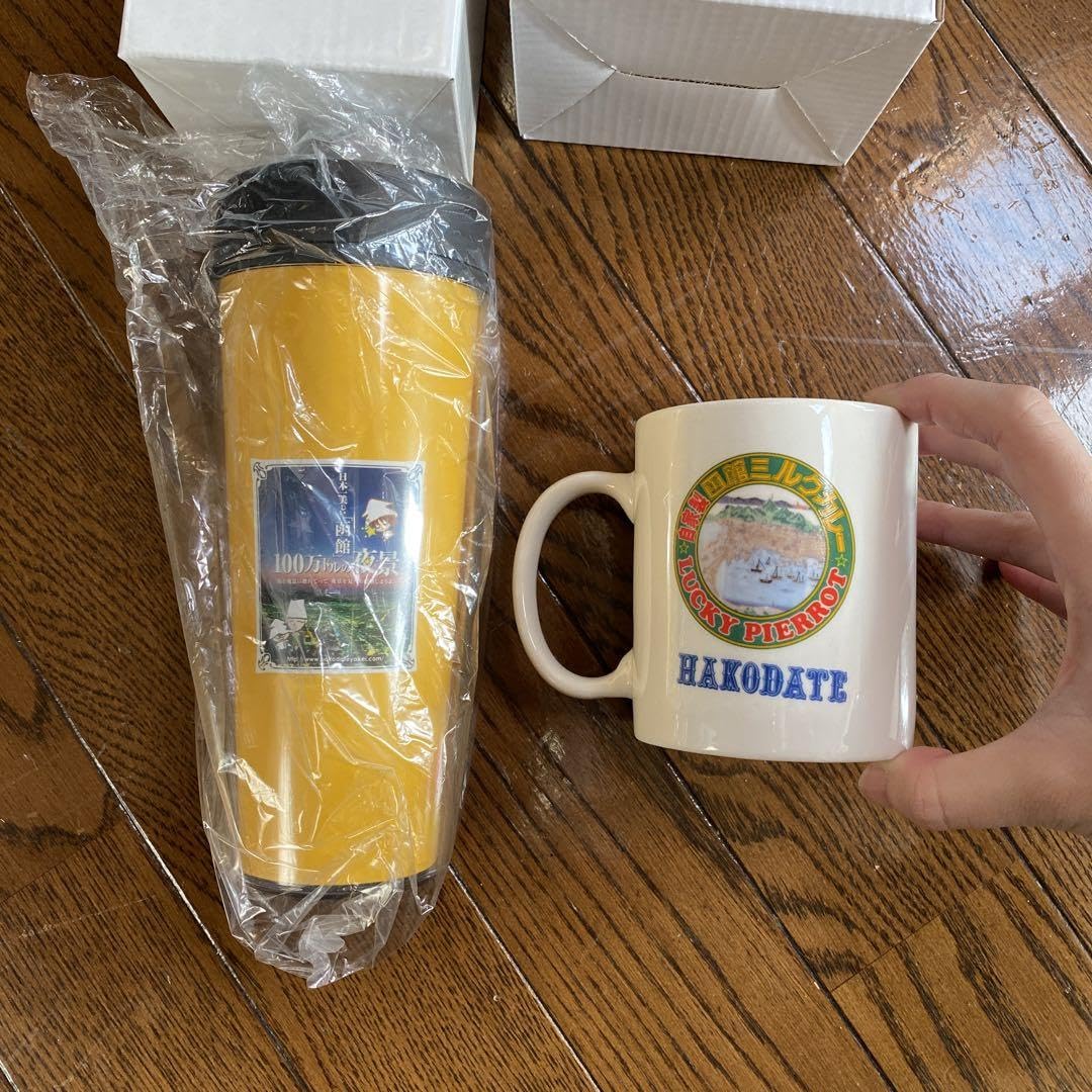 レトロミルクグラス ピエロマグカップ 80年代ビンテージ Termocrisa Flower Milk Glass Mug ミルクガラス ビンテージ