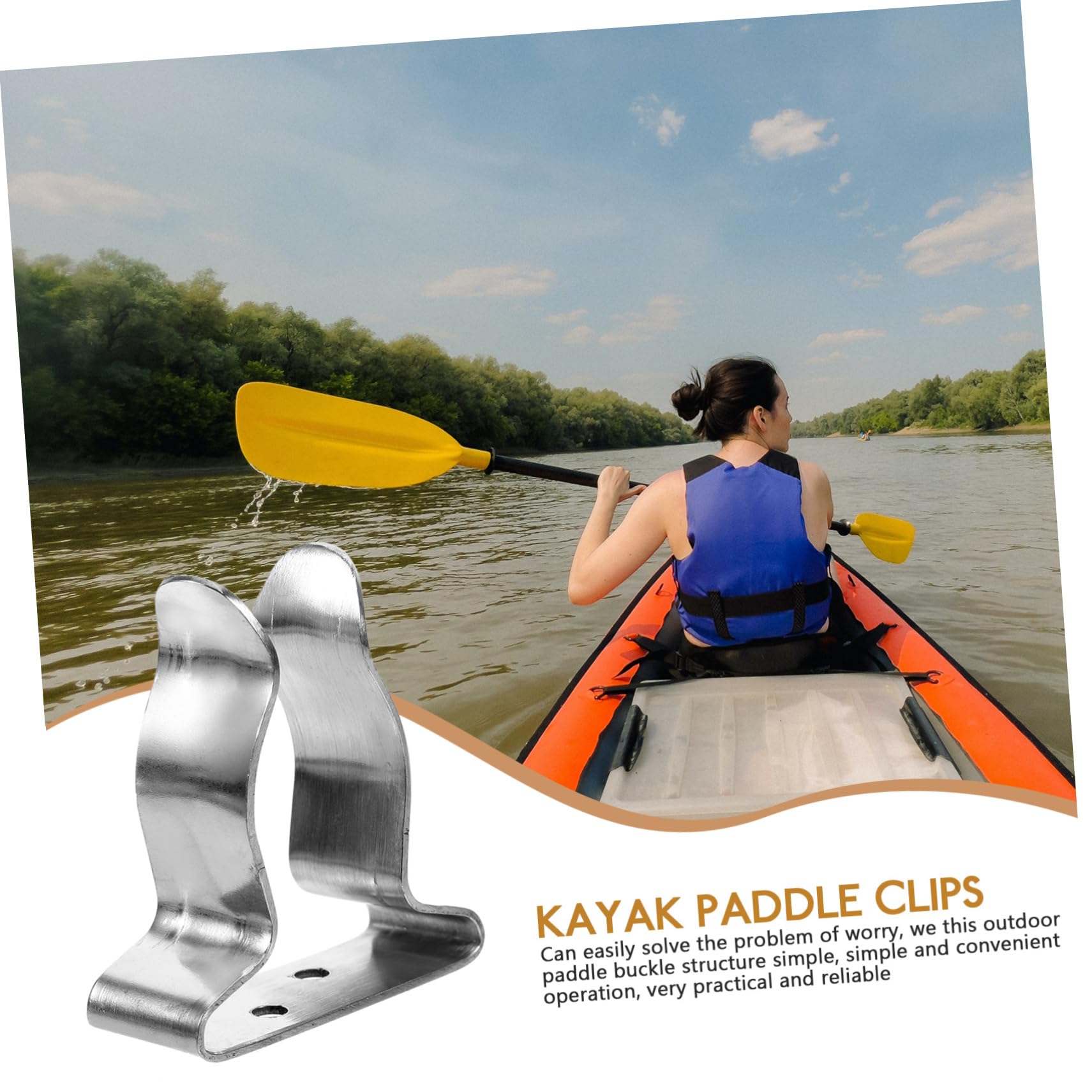 UPKOCH Kajak Paddel Clips Deckmontierte Paddelhalter Für Boote Langlebige Und Leichte Paddelbefestigungen Universelles Zubehör Für Kajaks Und Kanus