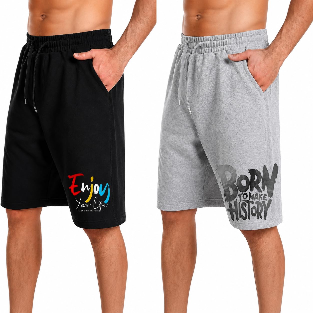 Men's Shorts | Men's cottan Shorts | Regular Fit | Printed Shorts for Men | Combo Pack of 2-picture-43
