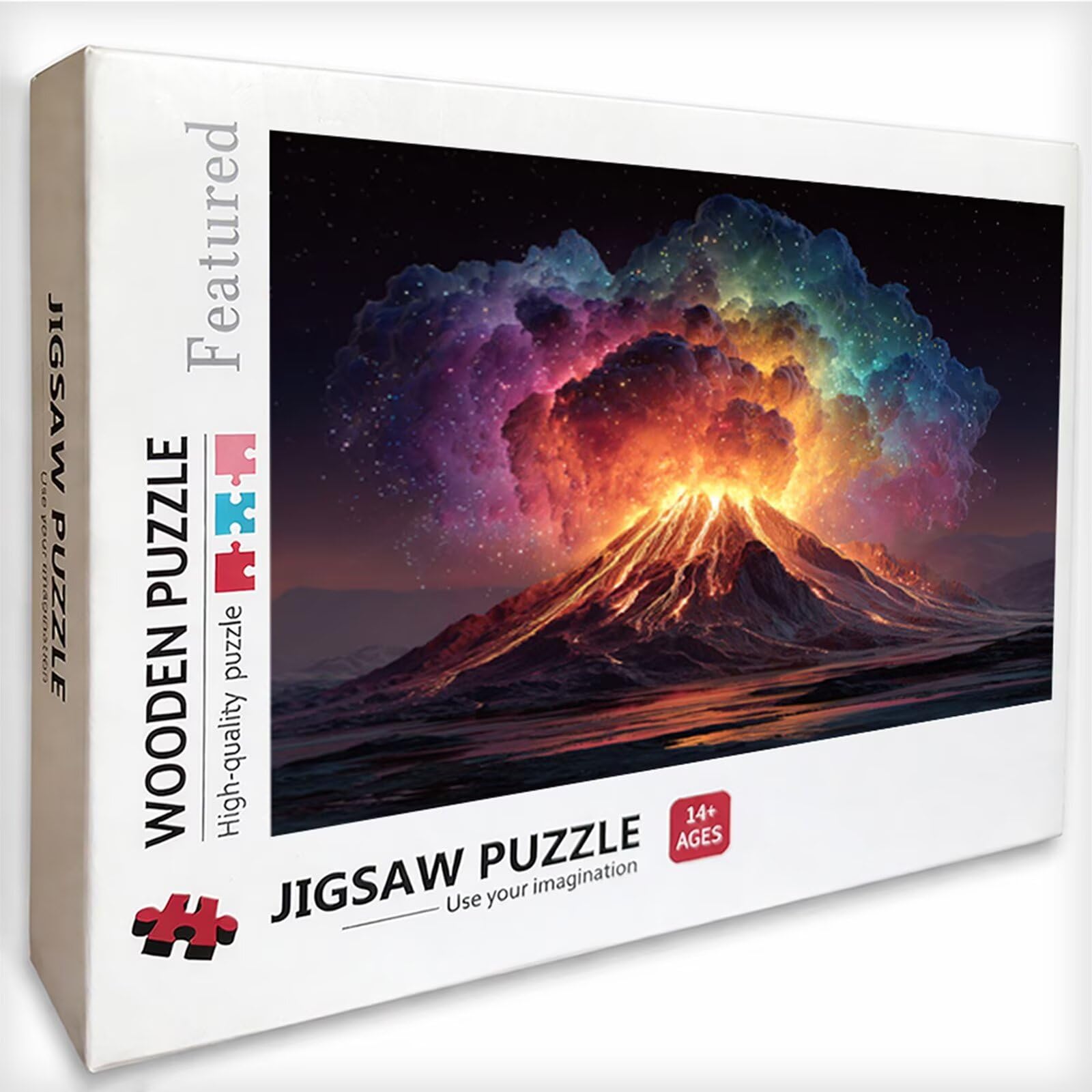 Puzzle drewniane 4000 elementów gwiaździste niebo, chmura puzzle dorośli z pudełkiem 141 x 87 cm, aktywność rodzinna, gra edukacyjna najwyższej jakości wyzwanie puzzle, dla dorosłych nastolatków