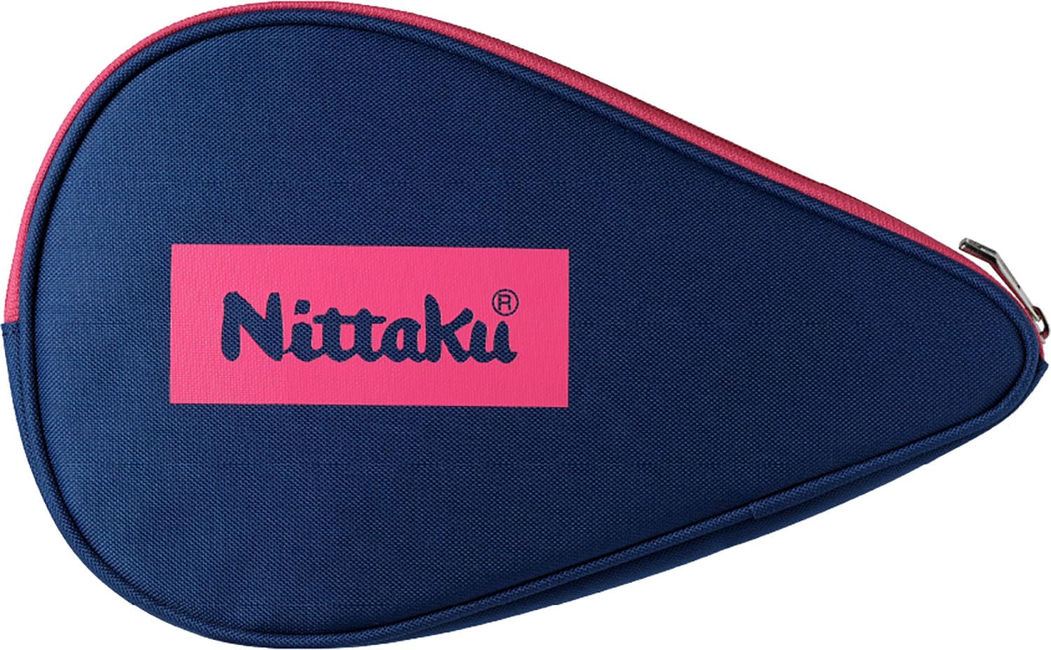 Nittaku NK-7227 Table Tennis Racquet Case, Full Case, Color Logo, Pink