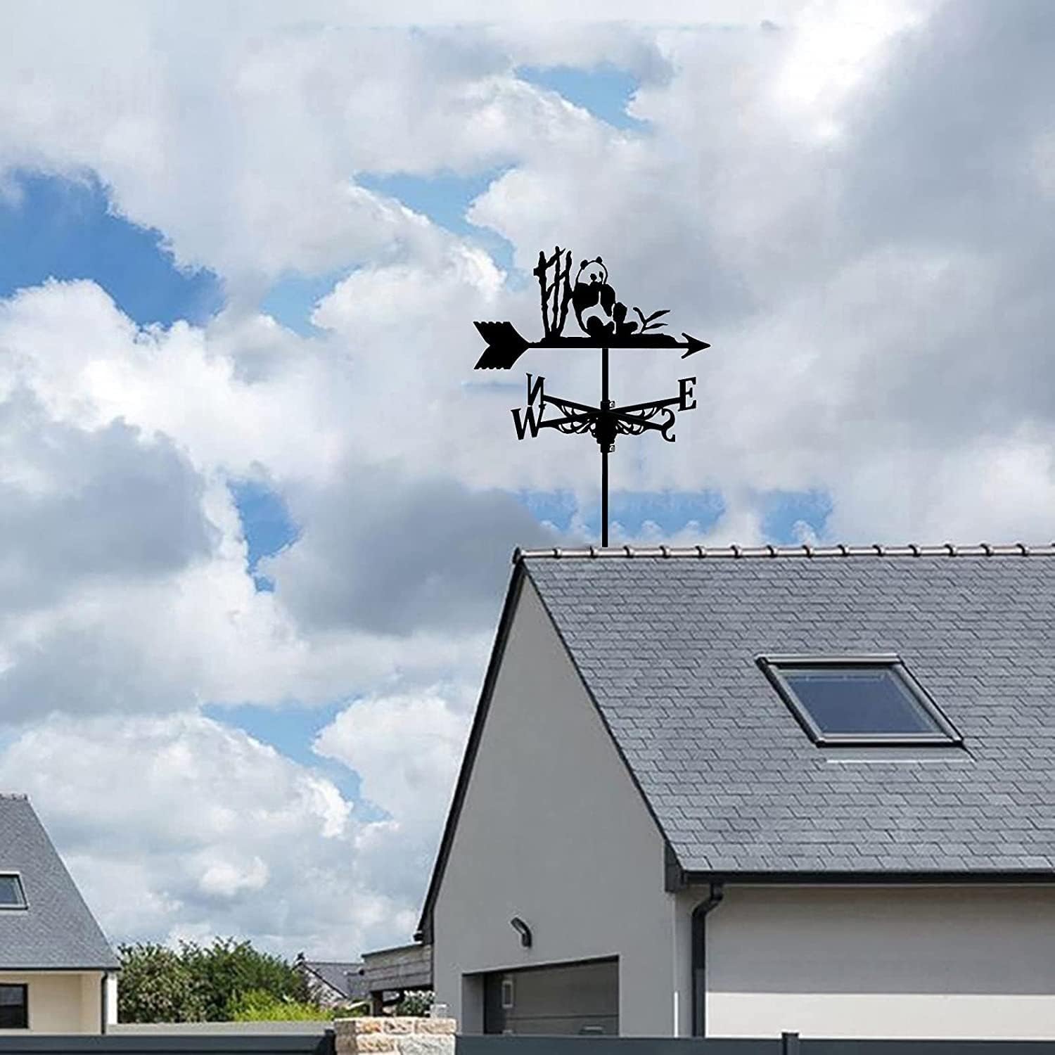 Weather Vane Ornament,Weather Vane Stainless Steel Weathervane for Garden Creative Weathervane Garden Stake Weather Vane Wind for Yard Cupolas Farm Sheds