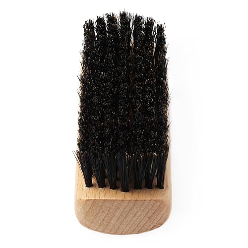 Miniatura 3 de GranNaturals Cepillo de pelo liso con cerdas de jabalí – Tamaño de la palma – Cepillo suave y suave para peinar, pulir y colocar el cabello plano