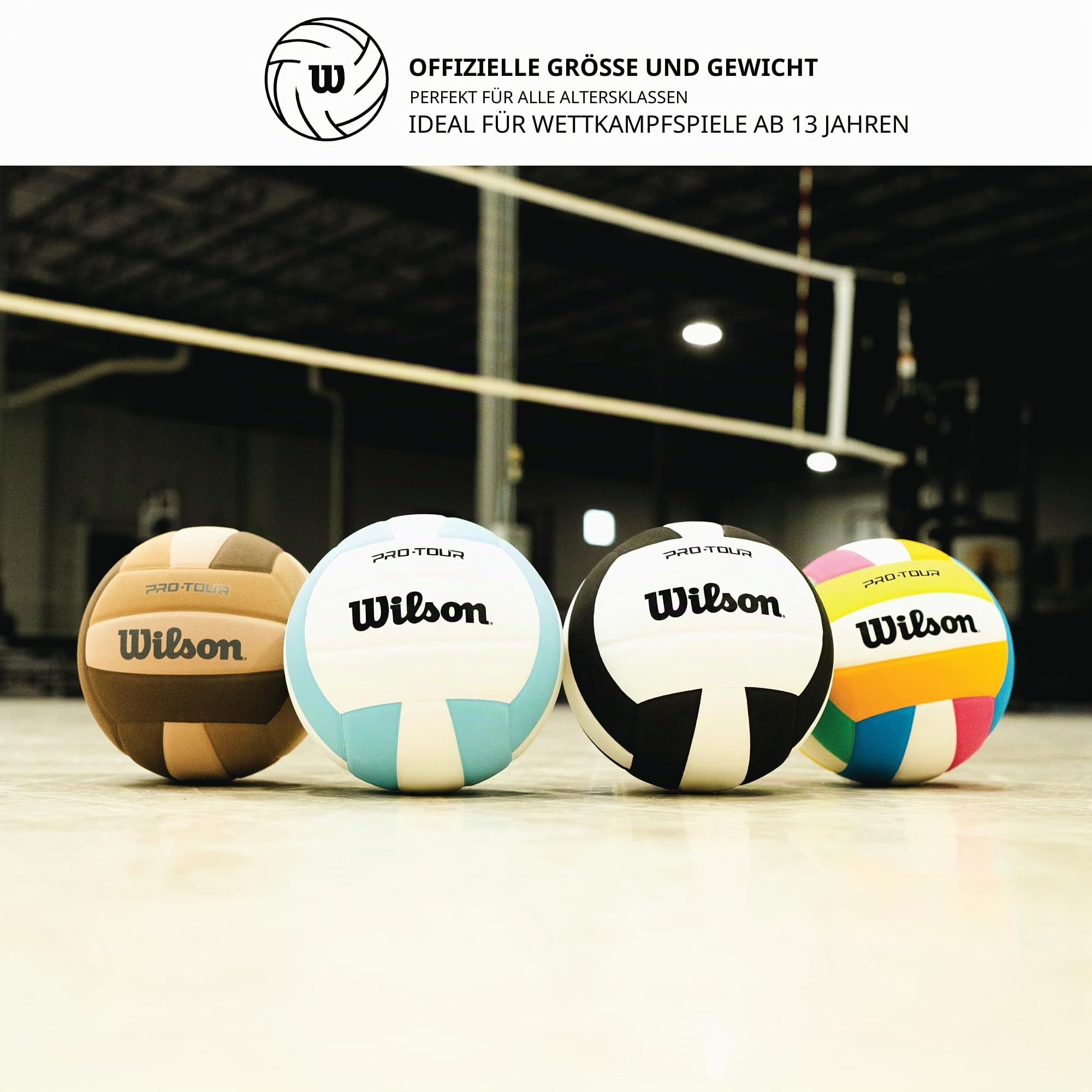 Wilson Pro Tour Volleybälle für den Innenbereich, offizielle Größe