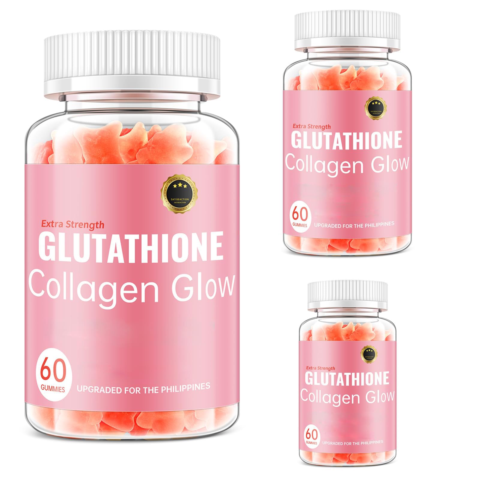 Glutathione Collagen Glow Gummies for Women, Glutathione Collagen Glow Gummies for Dark Spot, 60/120Pcs Korean Organic Glow Beauty Collagen for Skin Care (3)