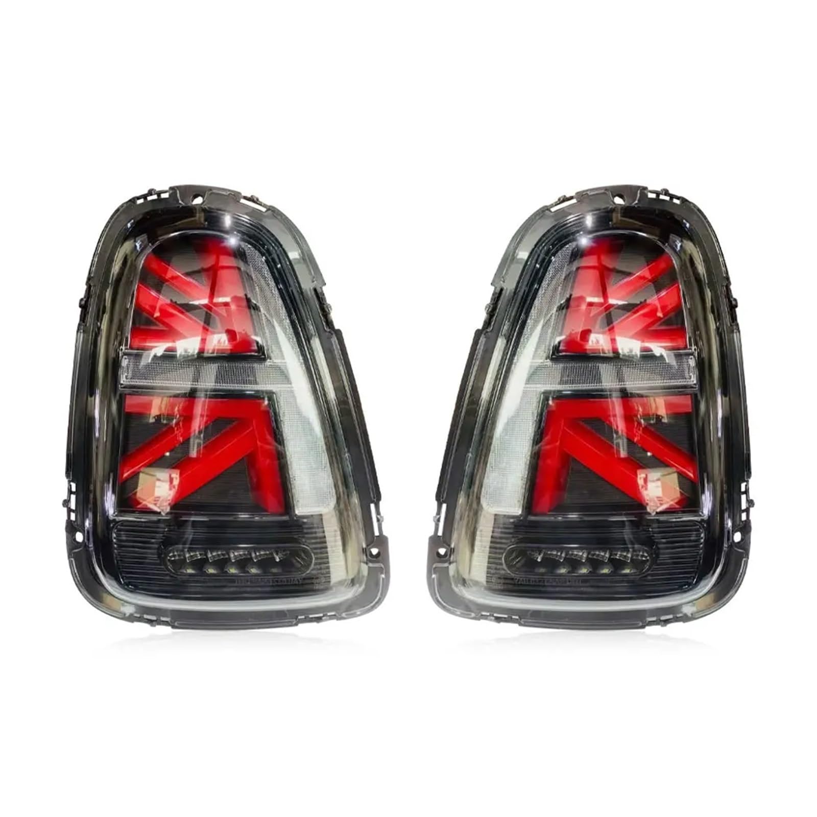 Luz trasera de coche R56 R57 R58 R59 cubierta rojo ahumado con funciones de freno y giro 8