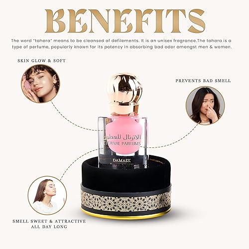 Miniatura 3 de Musk Tahara Collection  Perfume de lujo de Dubái  Aceite de perfume concentrado puro de larga duración sin alcohol, botella de cristal sin alcohol,