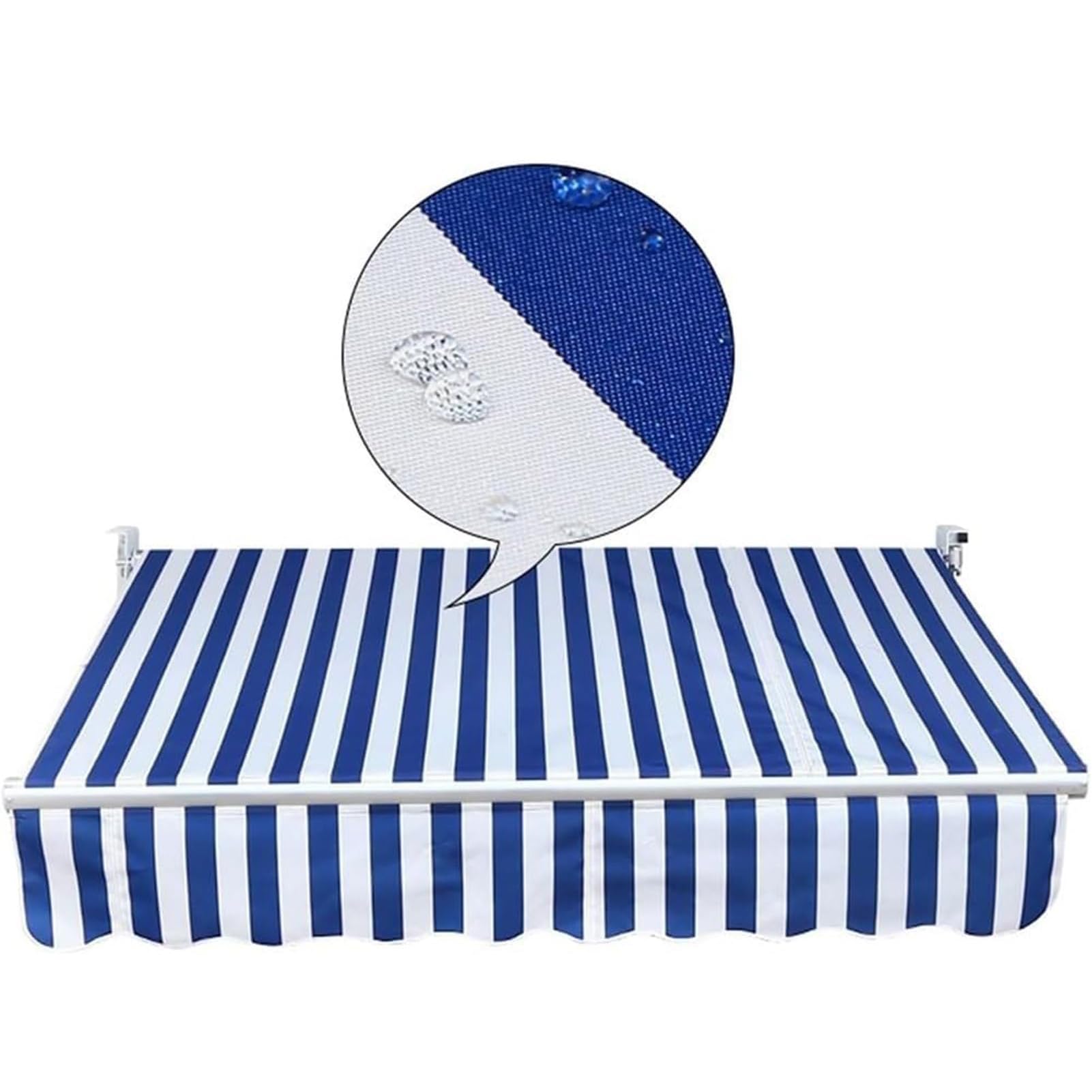Patio Lona de Repuesto para Toldo Cenador Manual Retráctil Jardín,Impermeable protección UV(Solo la Tela) Tela De Repuesto De Puertas De Mercado Cubierta Protectora