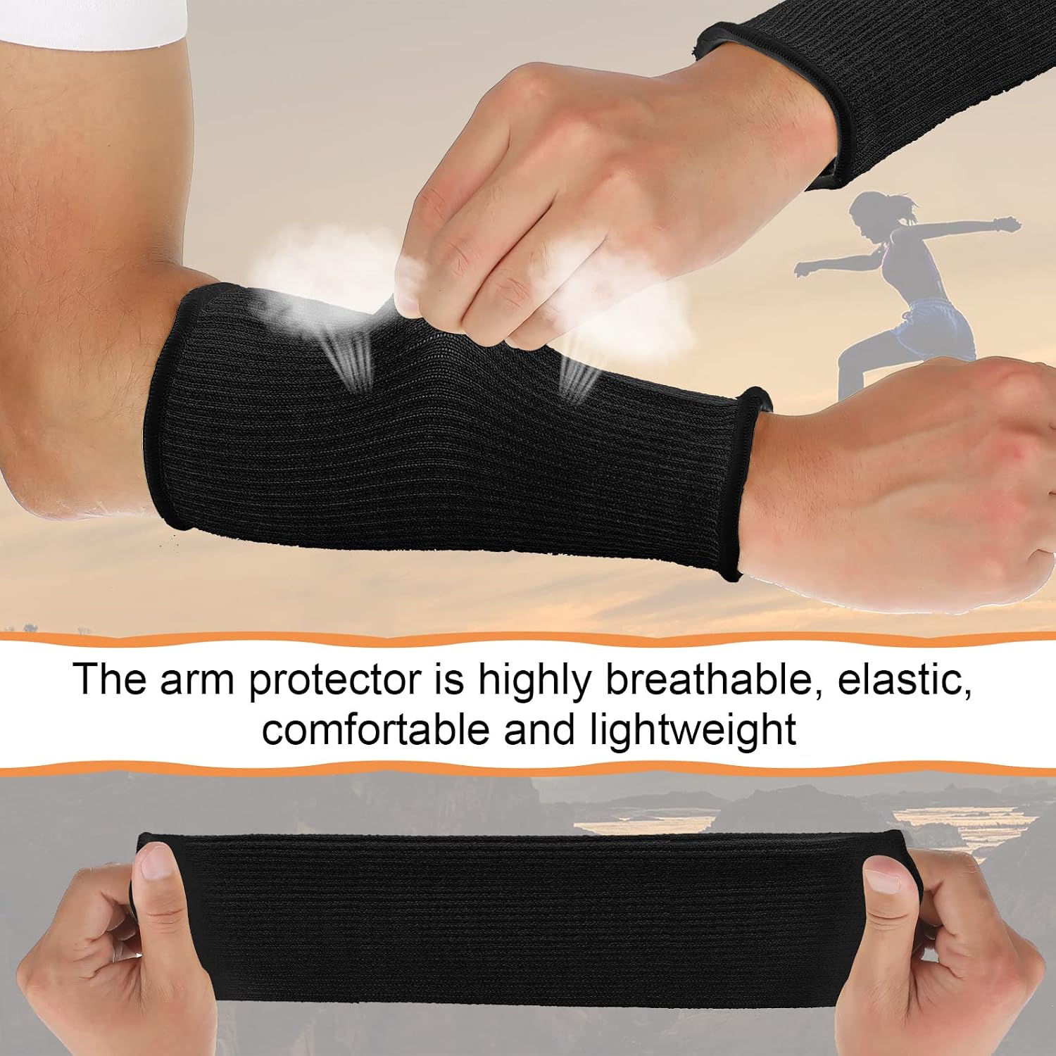 5 Pairs Cut Burn Resistant Sleeves Arm Protection Sleeves Forearm Arm Protectors Thin Skin Bruising Arm Guards
