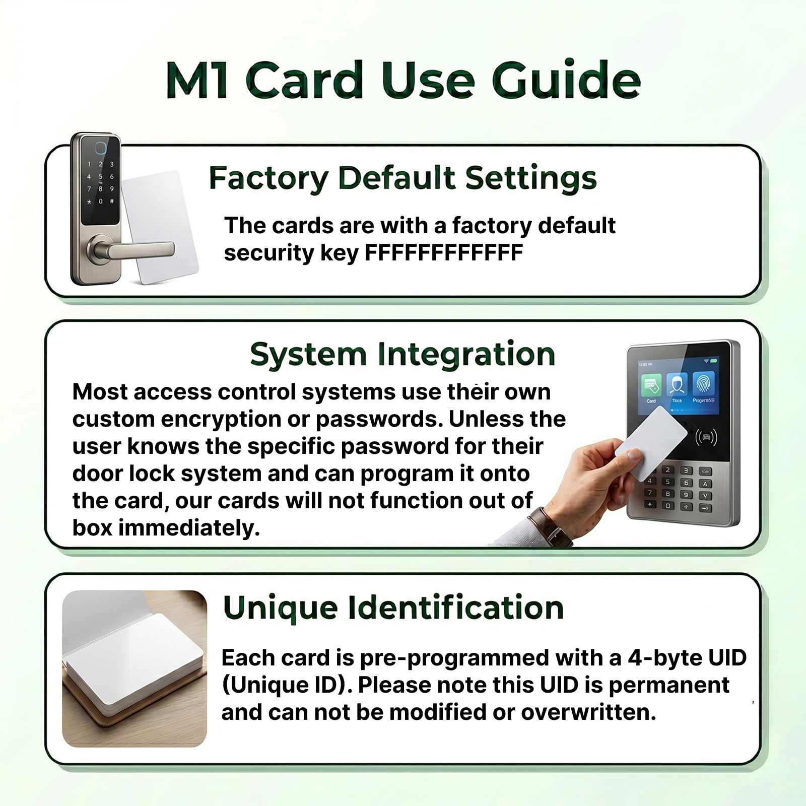 RFID Tarjetas NFC 40 Piezas 1024 Bytes S50 13.56MHz IC Blank Card ISO14443 A