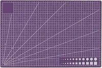 Tapete de corte autorreparável, tapetes de corte antiderrapante 45x30 para artesanato Tapete de corte dupla face para acolchoar, artesanato de costura (roxo)