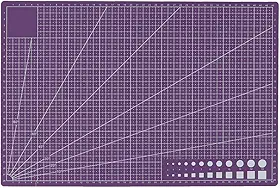 Tapete de corte autorreparável, tapetes de corte antiderrapante 45x30 para artesanato Tapete de corte dupla face para acolchoar, artesanato de costura (roxo)