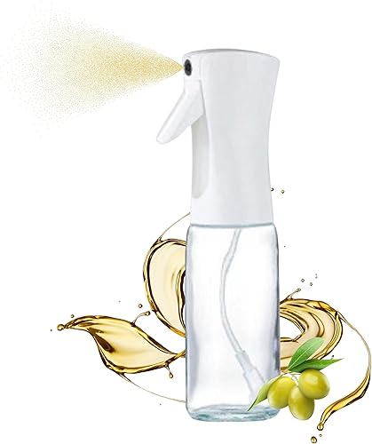 Botella de spray de aceite de cocina modelo 2023 - Vidrio 200 ML - Para oliva, aceite de coco, freidora de aire disponible en Yaxa Peru