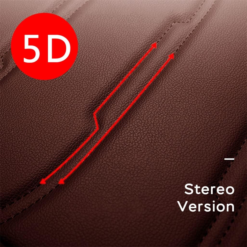 Car Seat Covers for Hyundai Elantra 2002-2021 Front Pair Black-Coffee PU Leather Seat Protection Cushions Airbag Compatible MH51 Type Waterproof