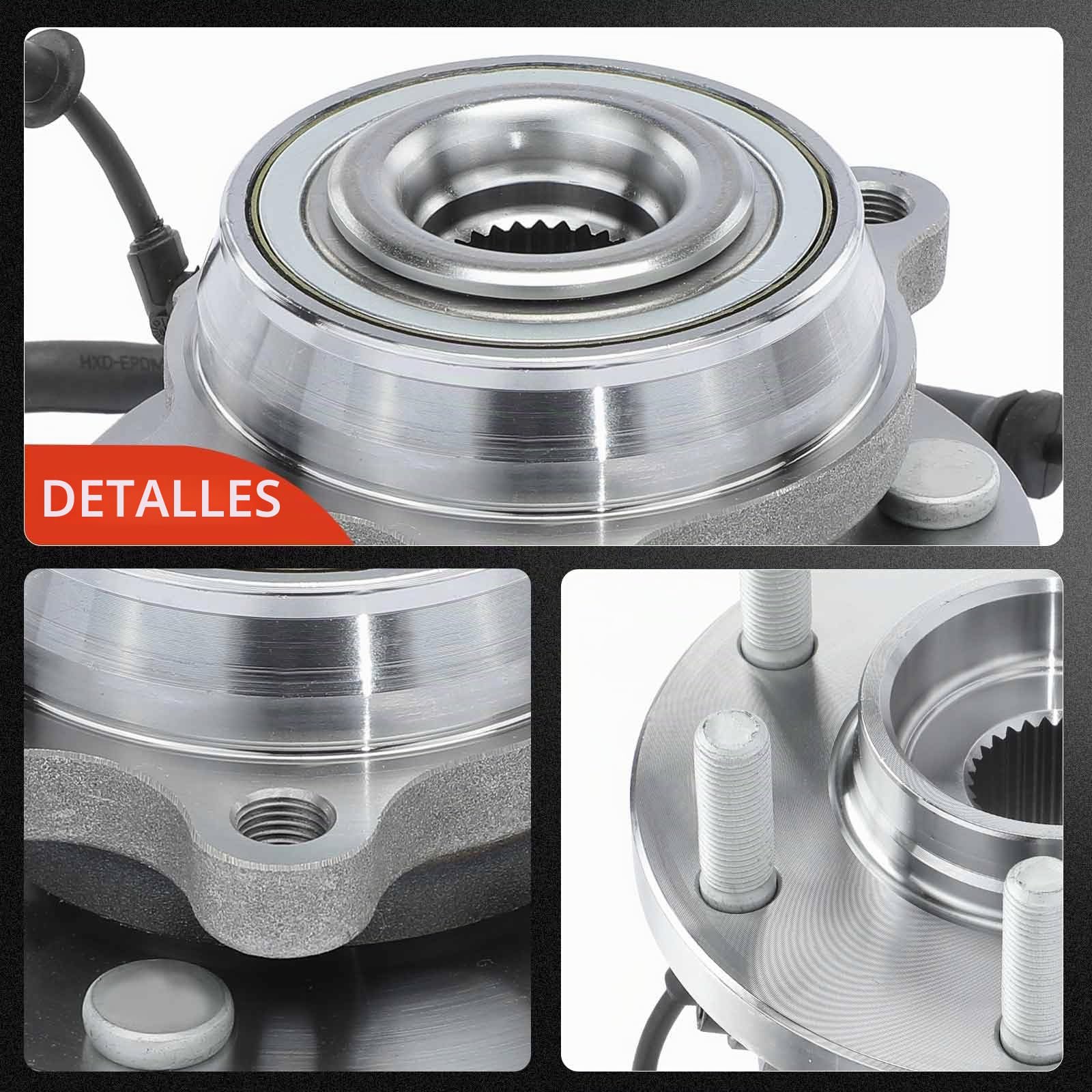 Frankberg Juego 2 rodamientos buje rueda para eje delantero (ambos | eje delantero, ambos lados, 40202EA300; 40202EA300; Compatible con: NP300 Navara plataforma/chasis D40
