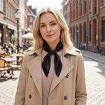Heliltd Satin Square Scarf Neck Scarves Ribbon Handkerchief for Women Costume Accessory Handbag Hair Wedding Decorations