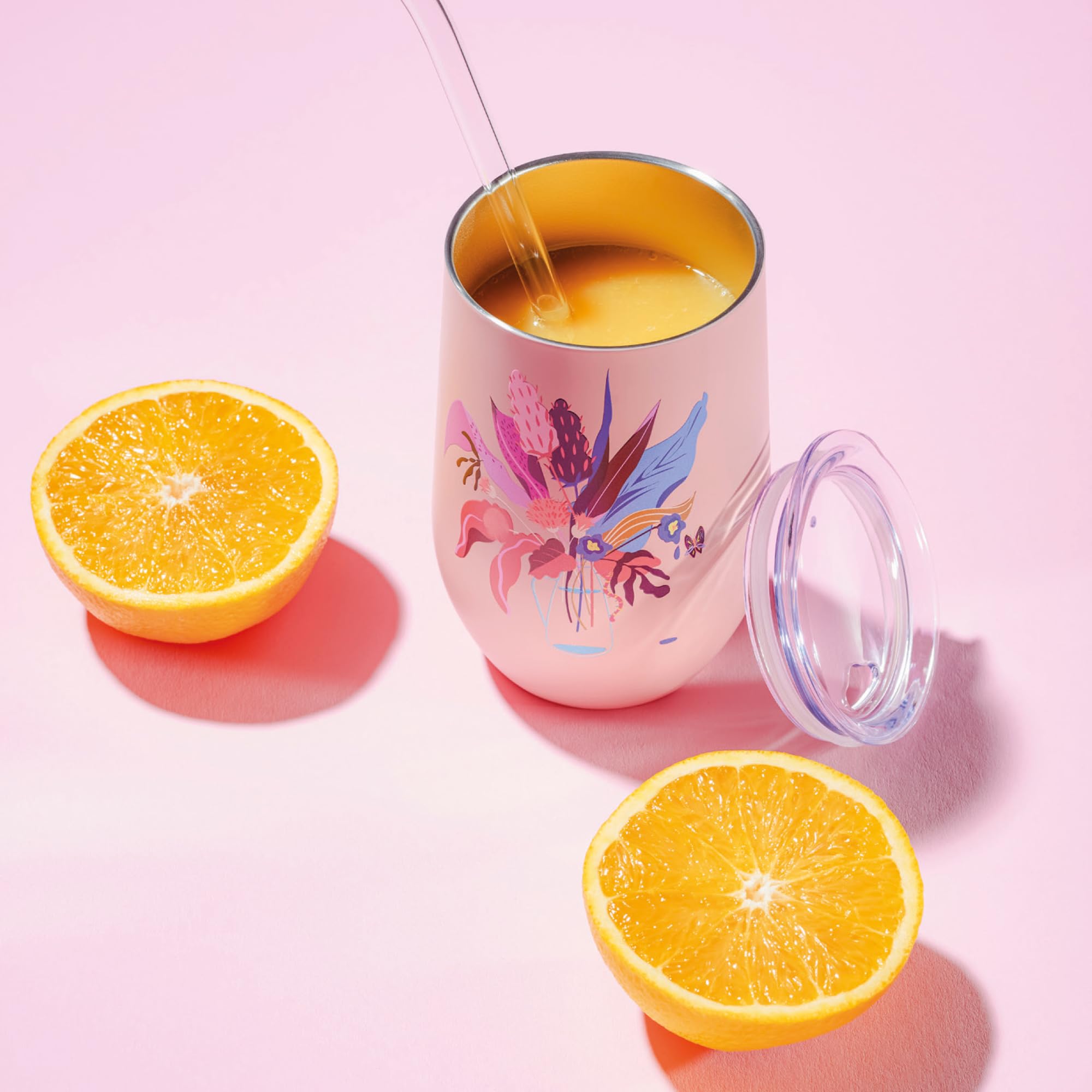 chic.mic Taza térmica Bioloco Office 420 ml acero inoxidable (Marsh flowers)