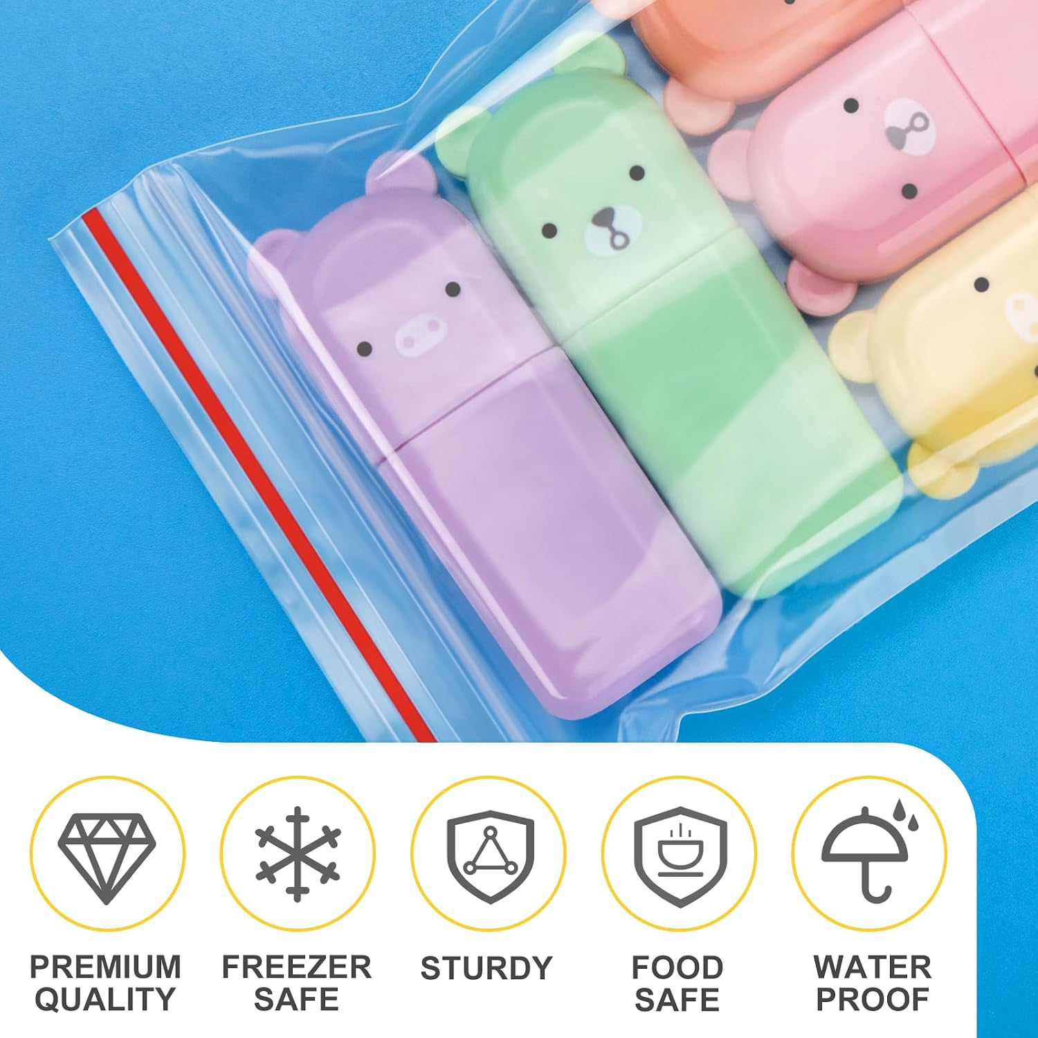 1200Pcs 3x3 Inch Mini Plastic Bags, Resealable Small Zip Baggies for Small Business, Storage, Gifts, Candy, Screws, Jewelry, Daily Pills