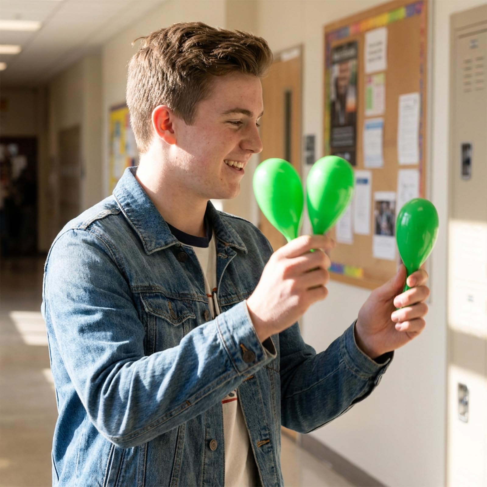 Lot de 300 mini maracas en plastique de 10,2 cm - Instruments de musique néon - Pour fête d'anniversaire, salle de classe, fête mexicaine, Cinco de Mayo