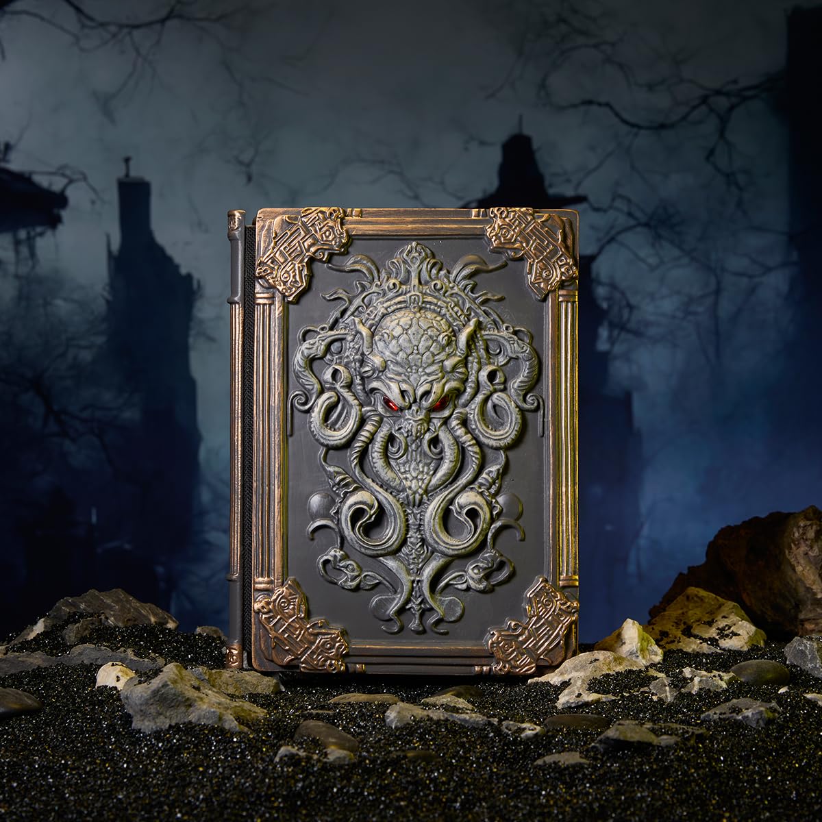 Cthulhu Notebook Premium 3D Solido Rilievo Libro Libero Taccuino Stile Retro Diario Mistico Regalo di Compleanno Copertina rigida Sketchbook Copertina rigida Pittura Scrittura Diario Da Tavolo