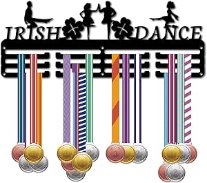Wholesale CREATCABIN Medal Holder Dance Dancer Medals Hanger Display Stand Wall Rack Mount Hanger Decor Black Sturdy Medal Holders For Runners Home Badge Storage Medalist Hanging Over 15 Medals - View #8