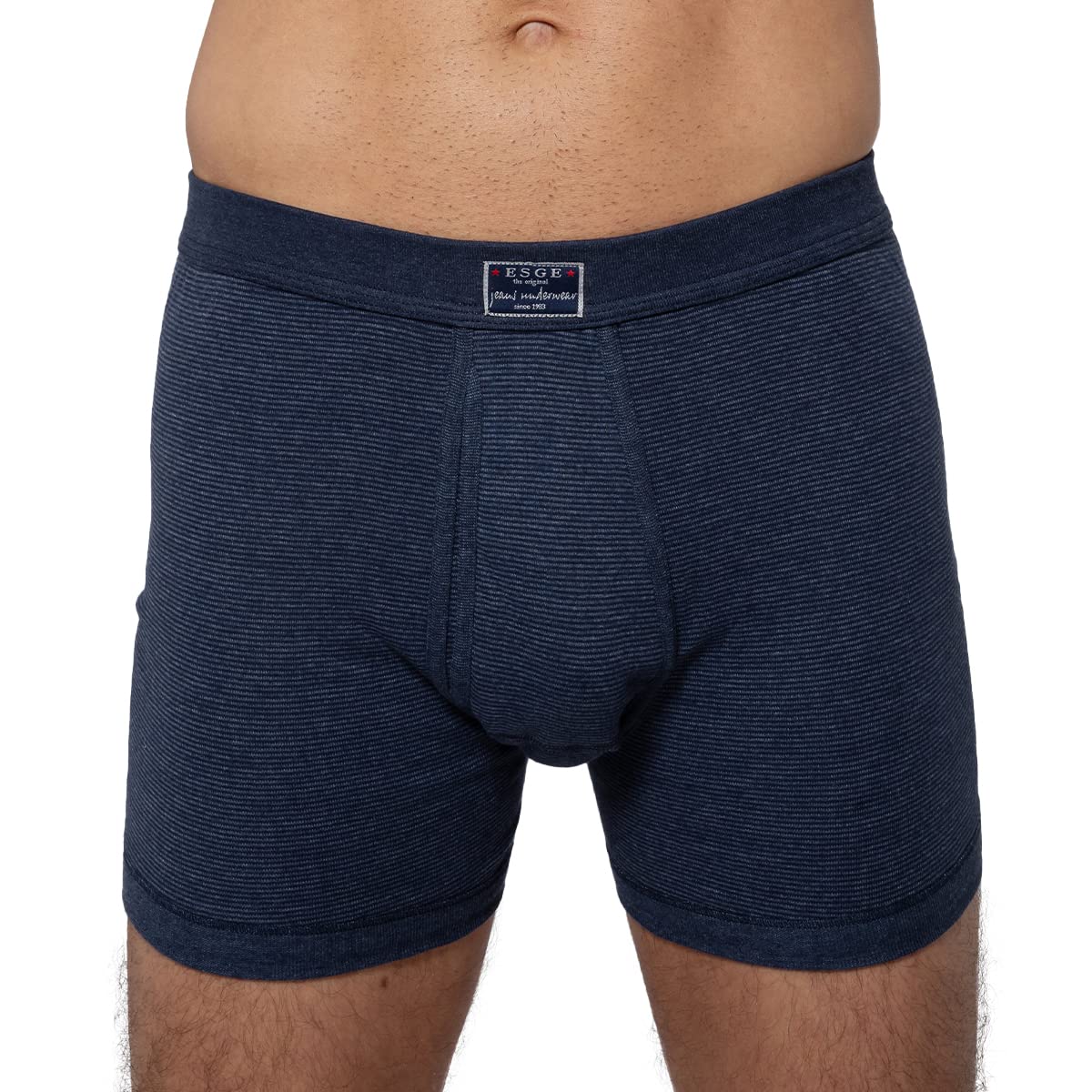 ESGE 3er-Pack Herren Feinripp Jeans 320 Unterhose - Pant mit Eingriff – Baumwolle – Formbeständig, Strapazierfähig