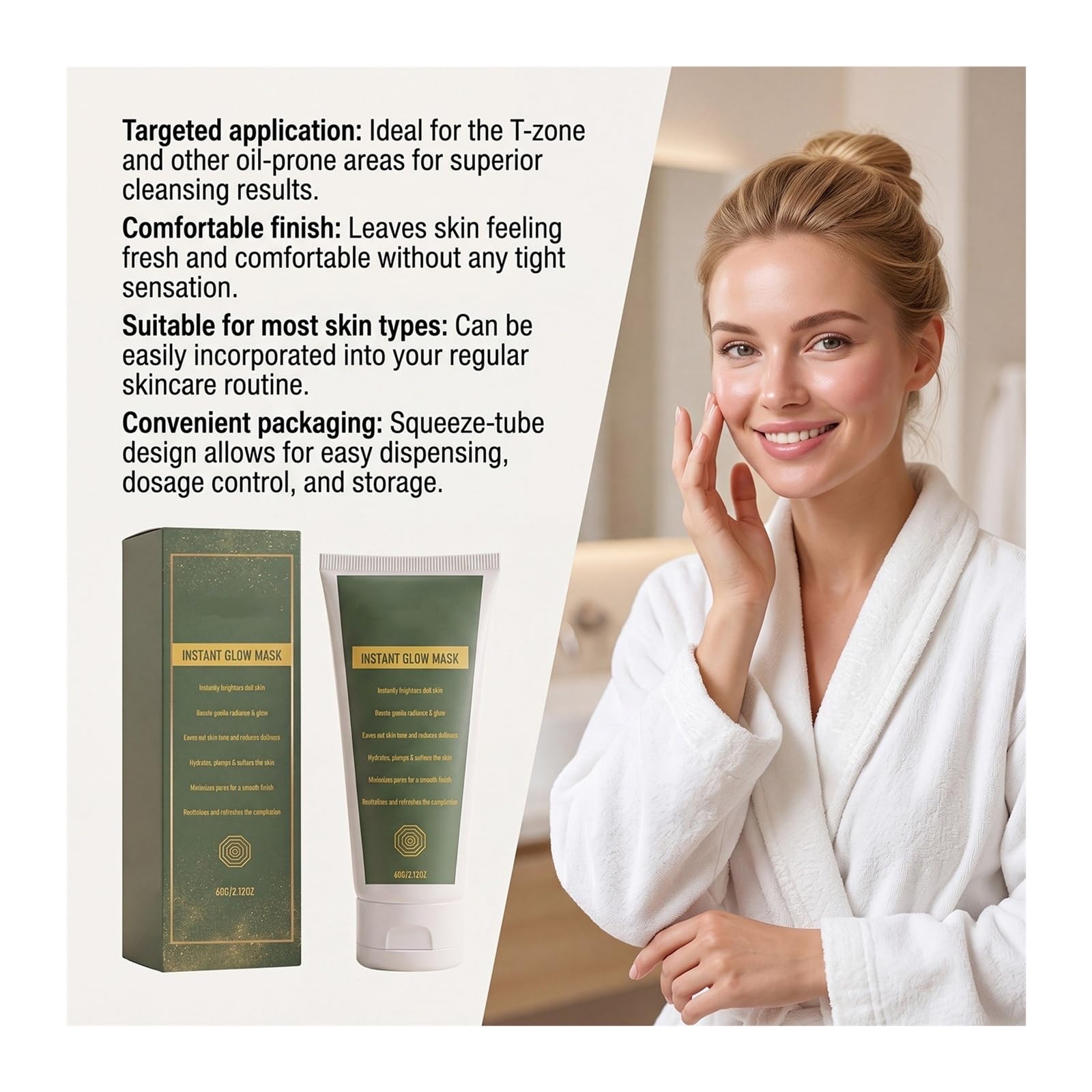 Mascarilla exfoliante iluminadora de 60 g