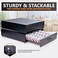 Vista 4 de Ksestor Soporte para cápsulas Bartesian, capacidad para 40 cápsulas bartesianas, organizador de cápsulas apilables compatible con BEV de Black &