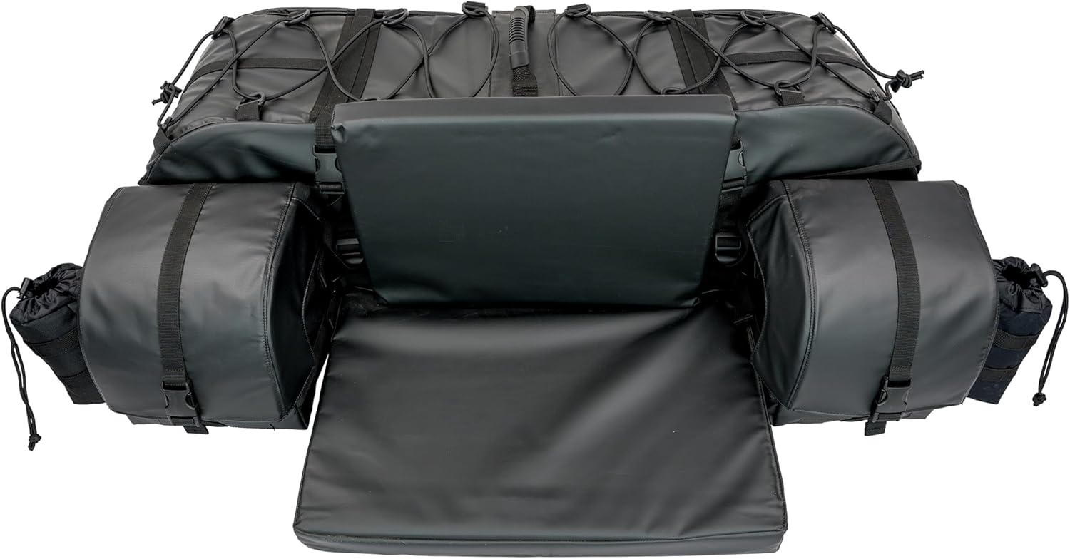 ATV TEK Arch Series Oversized Rear Rack Utility Pack, Padded ATV Cargo Bag - Black