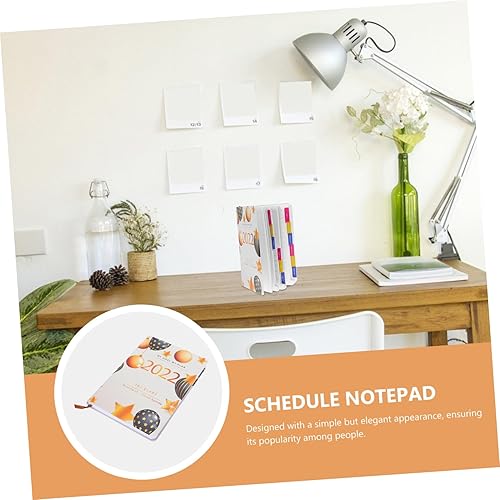 Miniatura 6 de MAGICLULU 1pc 2022 Agenda Book Time Management Notebook Daily Planner Notebook Note Pads Steel Pegboard Wall Mount A5 Notebook Schedule Notepad 2022