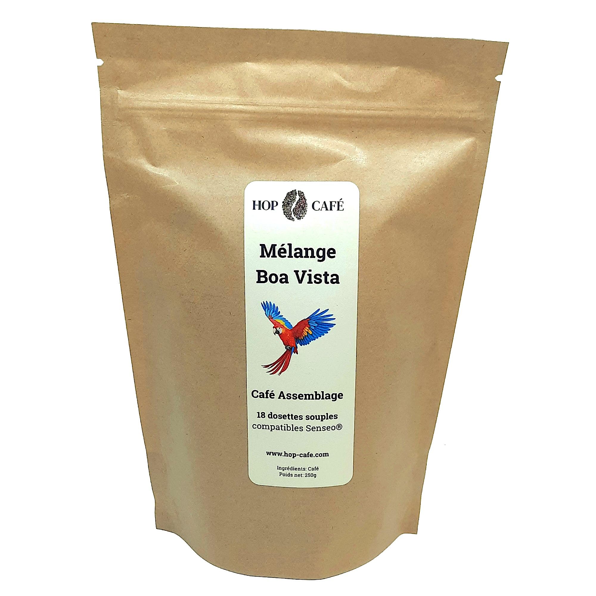 HOP CAFE 4 x 18 Dosettes Souples, Cafés Natures