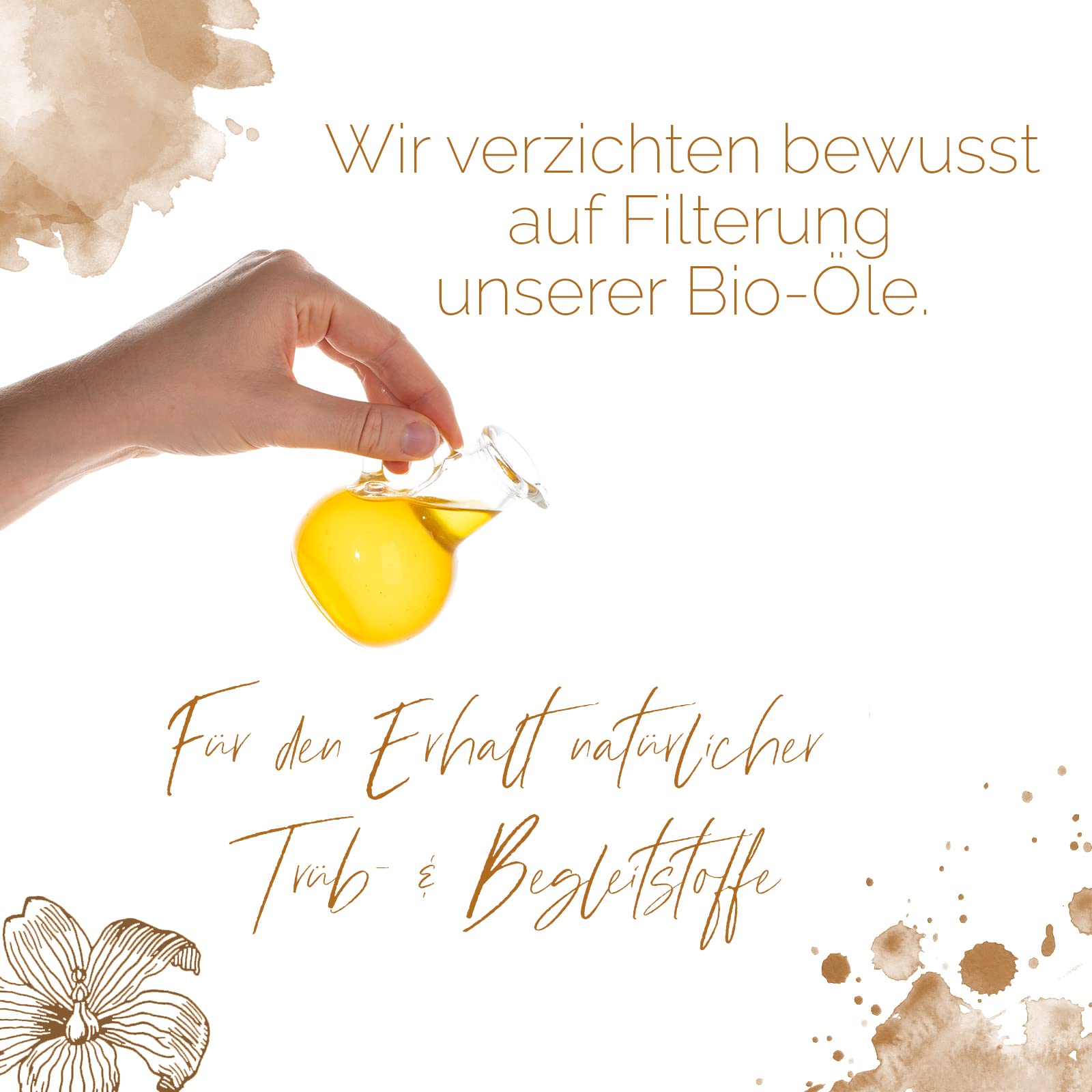 Sannis Bio-Leinöl mit Zimt 250 ml I Leinsamenöl aus kontrolliert biologischem Anbau I kaltgepresst & ungefiltert I reich an Omega-3-Fettsäuren I Leinöl ideal für Müsli, Quark & Joghurt