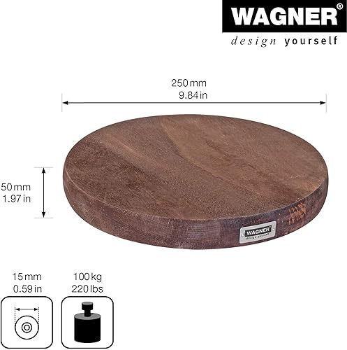 Miniatura 9 de Plant Caddy Madera de Haya Nature - Ø 9.84 x 1.97 in - Organizador de flores para uso en interiores, soporte para plantas hecho de madera de haya