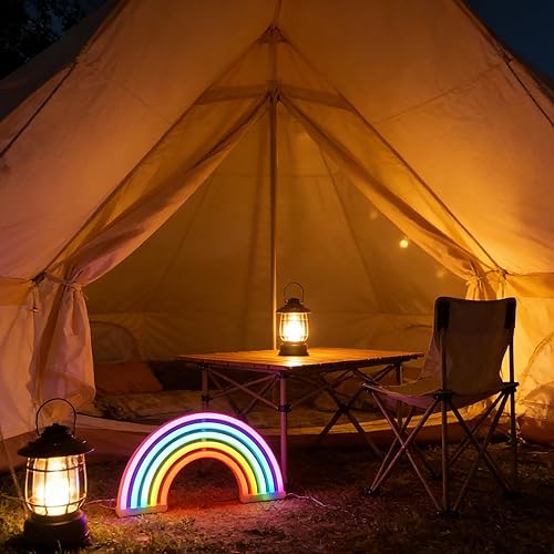 Miniatura 4 de QiaoFei - Nube de neón con luz LED, lámpara de noche de neón para decoración de habitación de niños, para suministros de fiesta, accesorios de