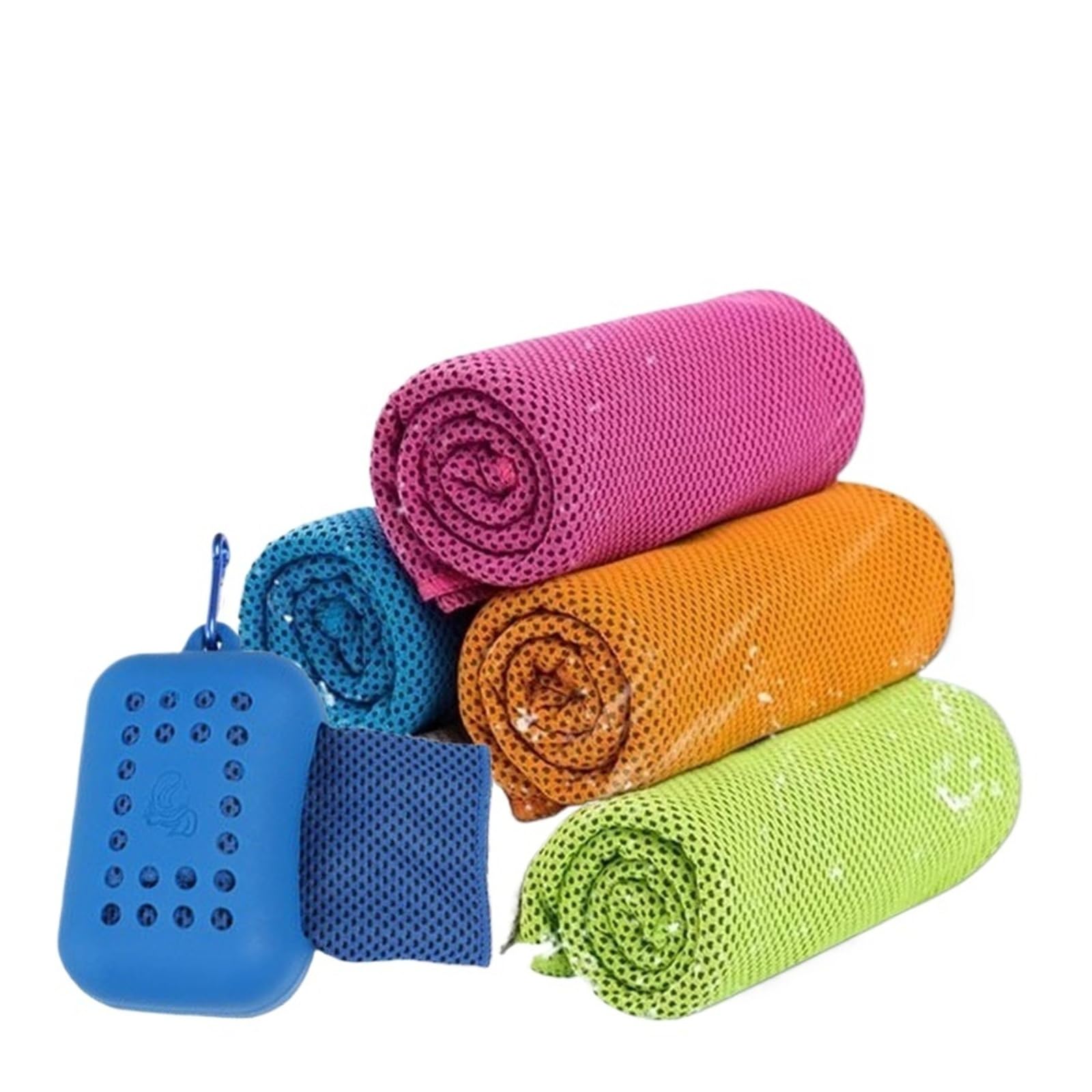 HNULGVI Cooling towel 1-10PCS Quick Dry Cooling Towel Silica Gel Cold Cloth(Grey-10PCS)