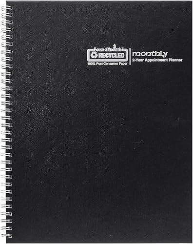 Vista 7 de House of Doolittle Agenda de dos años 2024-2025, mensual, cubierta negra, 8.5 x 11 pulgadas, enero a diciembre (HOD262002-24)