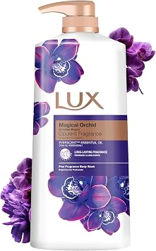 LUX Body Wash, Magical Orchid with Juniper Oil - Gentle & Soothing Skin Care, Nourishing Body Cleanser, Aromatic Bath Soap, Shower Gift for Women - Single pack 1L