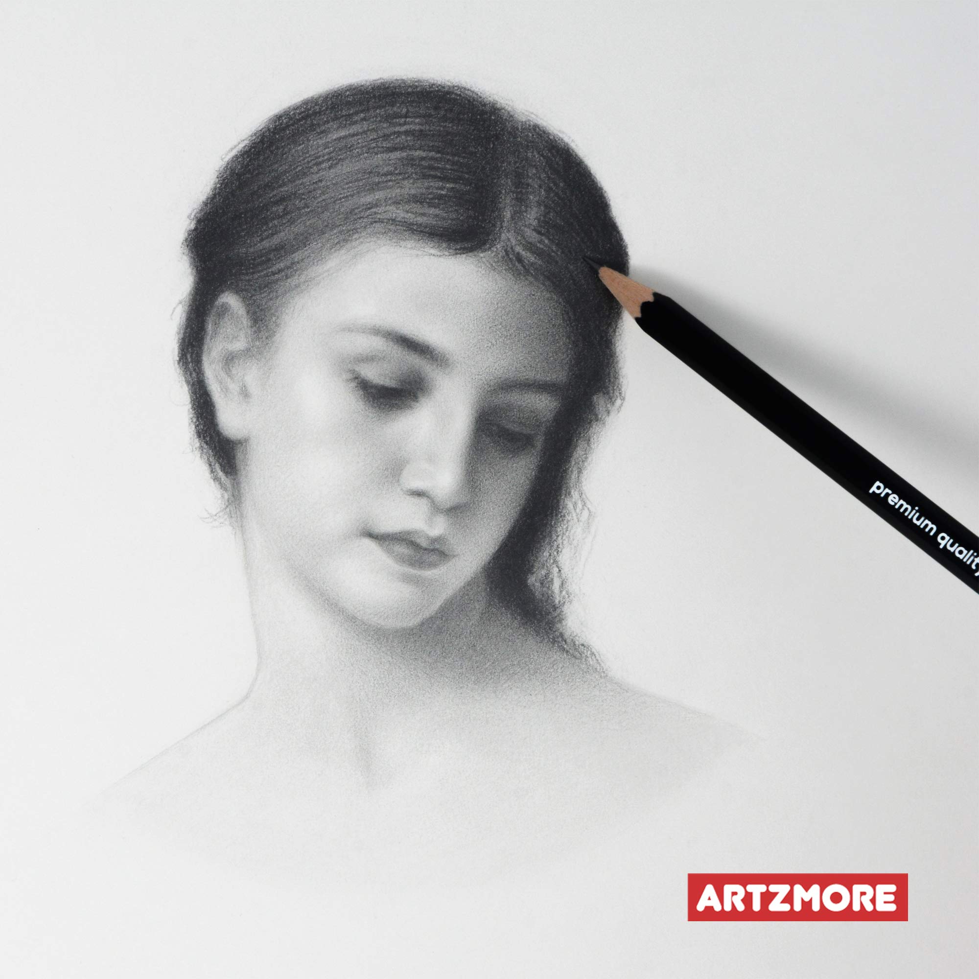 Artzmore Drawing Pencils Set 12 Piece Sketching Pencils, Graphite