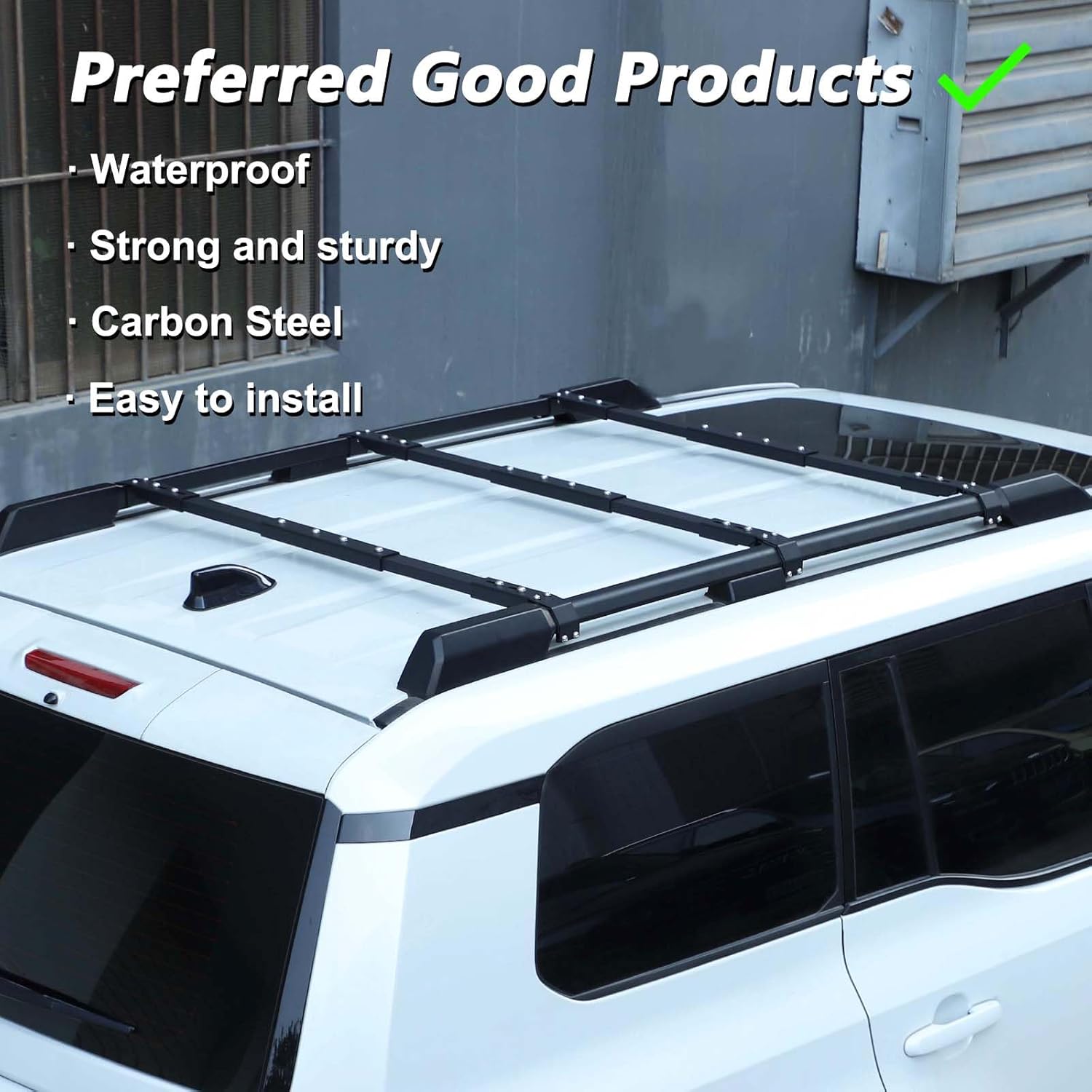 Roof Rack Cargo Basket Compatible with Toyota Land Cruiser 250 Prado J250 LC250 2026 2025 2024 Roof Rack Luggage Carrier Cross Bars, 3Pcs