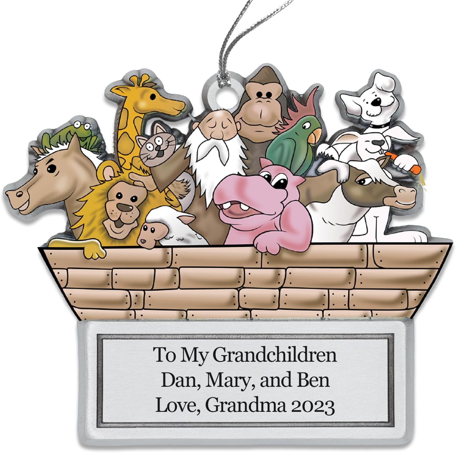 Indiana Metal Craft Noah's Ark Christmas Ornament Gallery Print Made in The USA