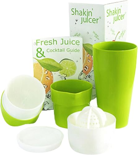 Shakin' Juicer Exprimidor de jugo práctico, robusto y sin BPA Exprimidor de mano portátil para verduras y frutas Exprimidor de cítricos apto para
