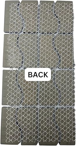 Miniatura 5 de Tenedos Alineación de porcelana ondulada azul marino con borde de pared y baldosas de suelo sobre malla de 6 x 12 pulgadas montado para una fácil