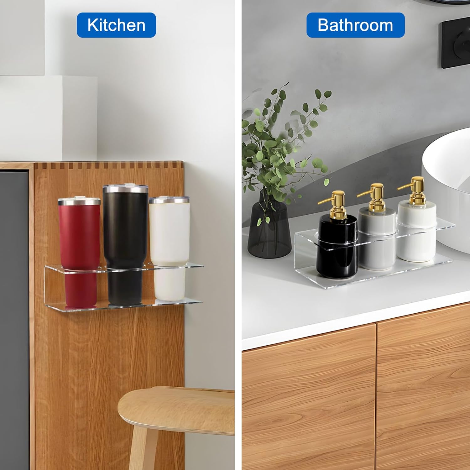 4 Pack Water Bottle Organizer for Stanley 40 oz Tumbler, Water Bottle Holder for Cabinet, Cups/Bottles/Cans Holder Storage - Image 4