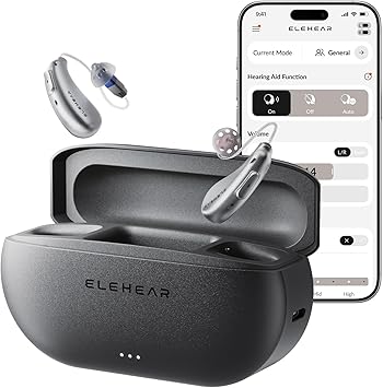 ELEHEAR-Beyond Hearing Aids, OTC Hearing Aids for Seniors and Adults with AI Powered Speech Enhancement, Superior Sound Quality, Bluetooth Enabled & App Control, Upgraded Receiver