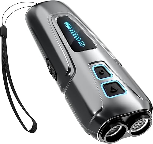 Miniatura 1 de Dispositivos de control de ladridos para perros, dispositivo recargable de doble sensor antiladridos con modos de entrenamientodisuasión, silbato de